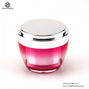 HXL232B Rundes leeres Kosmetikdose-Doppelwandbehälter-Skincare-Glas