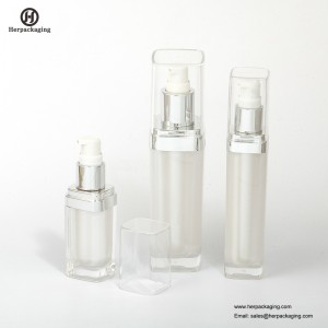 HXL3110 Leere luftlose Acrylcreme und Lotion Flasche Kosmetikbehälter für die Hautpflege